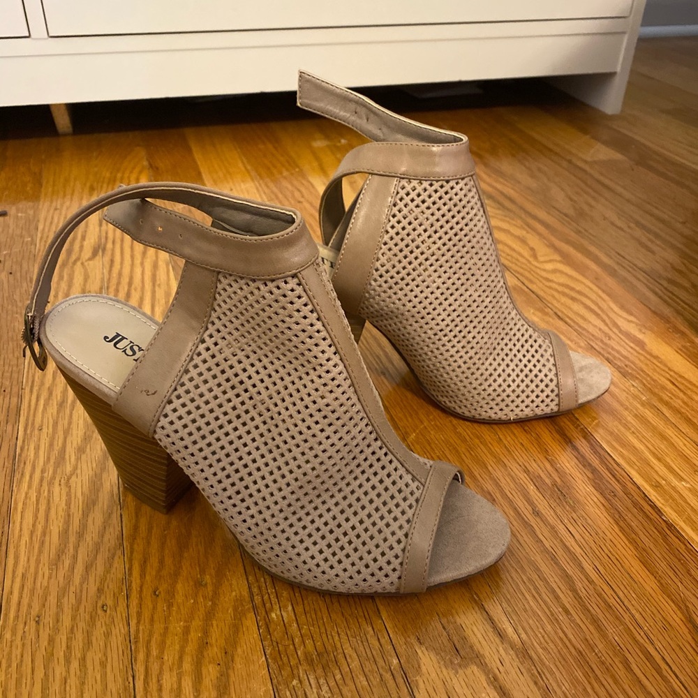 JustFab sandal booties size 7